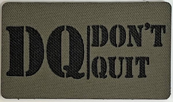 DQ|Don't Quit Велкро Нашивка / Пач - Image 4